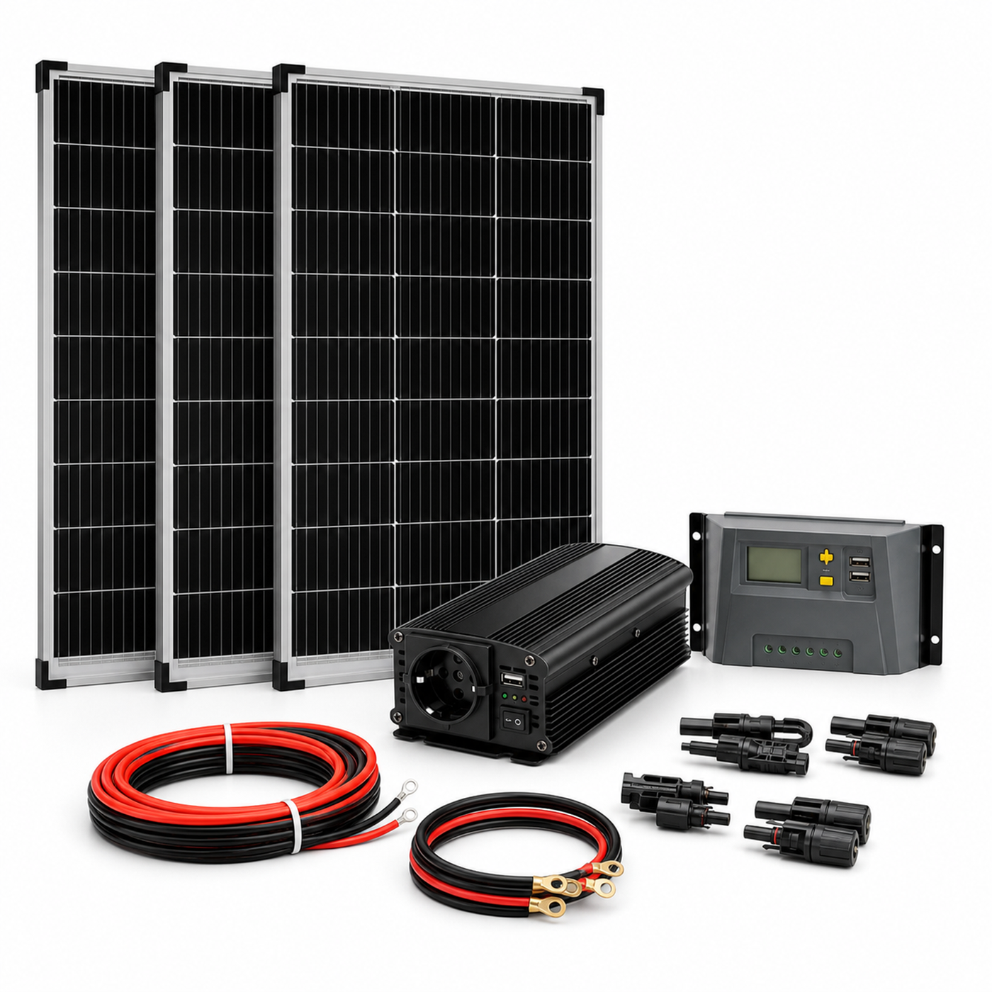 Solartronics Inselanlage Komplettset mit Wechselrichter - Hauptbild ohne Text