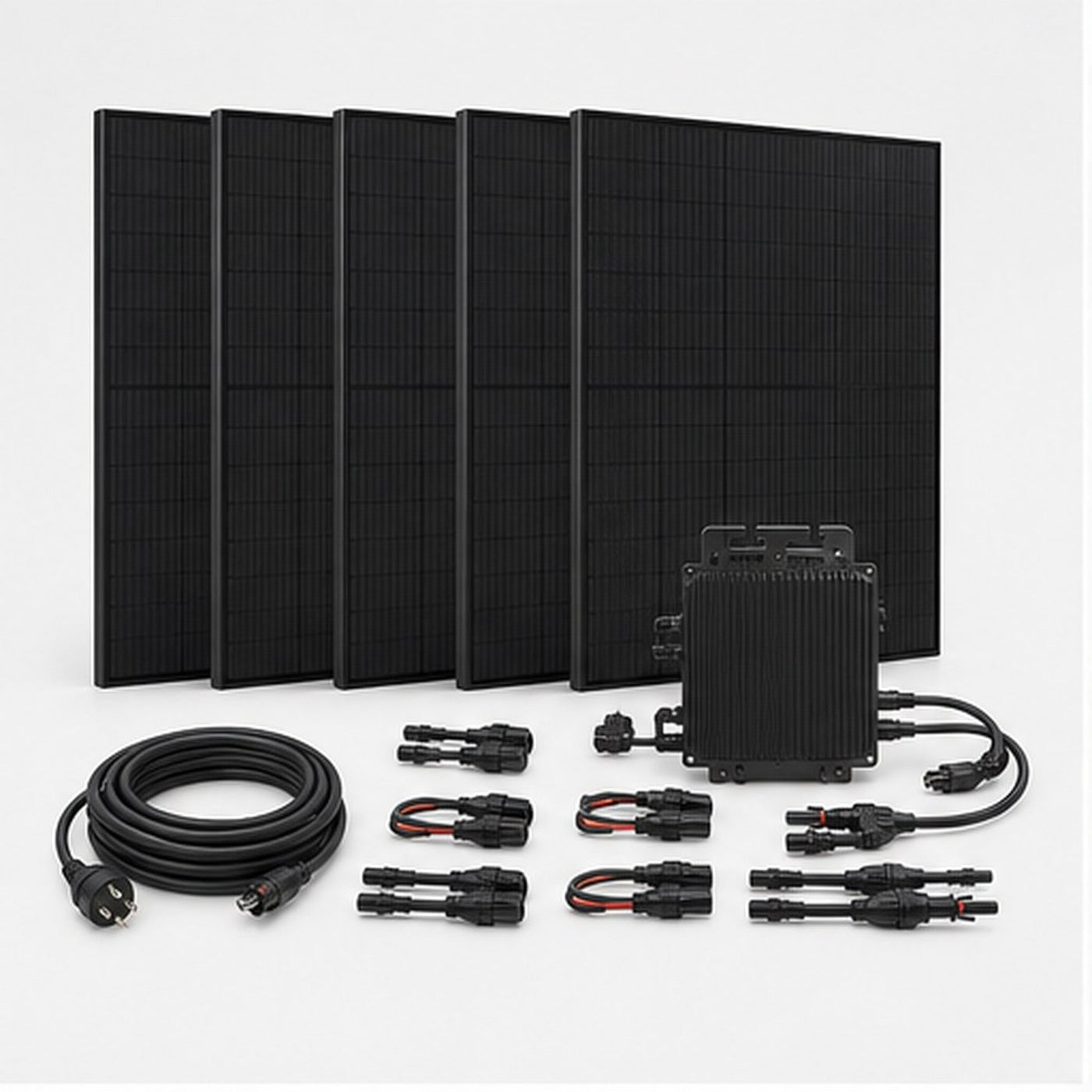 Solarway 2000W/800W Balkonkraftwerk Komplettset mit 4 Modulen - Hauptbild ohne Text