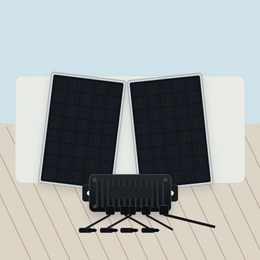800W Solar Mikro-Wechselrichter mit WiFi-Überwachung - realistisches Anwendungsbild