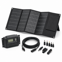 DOKIO 100W Faltbares Solarset mit Laderegler & USB - Hauptbild ohne Text