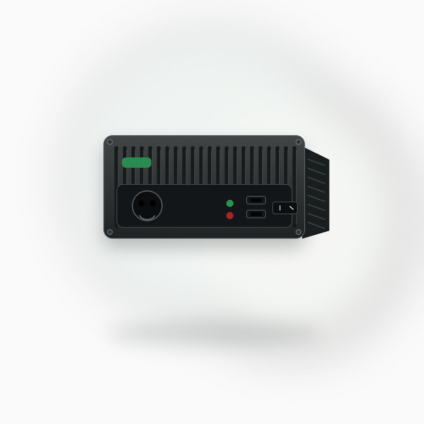 Green Cell Spannungswandler 12V auf 230V mit USB - realistisches Hauptbild ohne Text