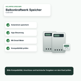 Marstek B2500 Balkonkraftwerk Speicher 4,48 kWh mit Smart Meter - Vorteile und Hinweise