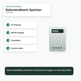 Marstek B2500 PV-Speicher 2,24 kWh erweiterbar - Vorteile und Hinweise