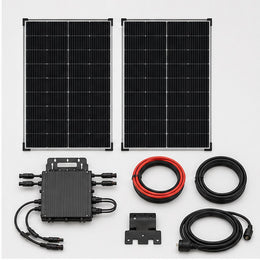Solakon 1000W Balkonkraftwerk Komplettset mit 800W Wechselrichter - Lieferumfang mit Modulen Wechselrichter und Kabeln