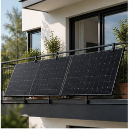 Solakon 1000W Balkonkraftwerk Komplettset mit 800W Wechselrichter - Balkonkraftwerk auf Balkon oder Terrasse
