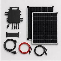 Solakon 900W Balkonkraftwerk Komplettset mit 800W Wechselrichter - Lieferumfang mit Modulen Wechselrichter und Kabeln