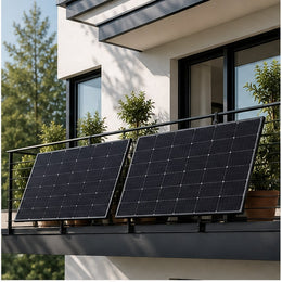 Solakon 900W Balkonkraftwerk Komplettset mit 800W Wechselrichter - Balkonkraftwerk auf Balkon oder Terrasse