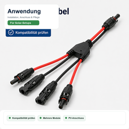 Solar-Anschlusskabel Y-Verteiler - Anwendung