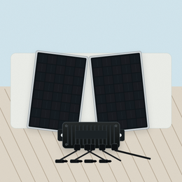 Solar Mikro-Wechselrichter mit Überwachung - realistisches Anwendungsbild