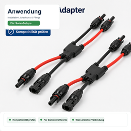 Solar Parallel-Adapter Set - Anwendung
