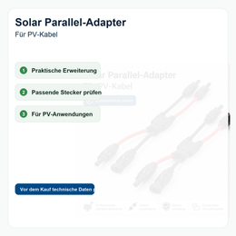 Solar Parallel-Adapter Set - Vorteile und Hinweise