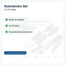 Solarstecker Set - Vorteile und Hinweise