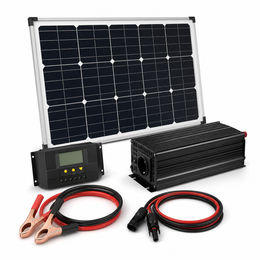 SOLARTRONICS 140W Solar-Komplettset mit 600W Wandler - Hauptbild ohne Text