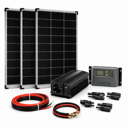 Solartronics Inselanlage Komplettset mit Wechselrichter - Hauptbild ohne Text