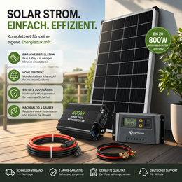SolarPro Produktbild 04 - Solarstrom-Komplettset im Balkon- und Terrassenumfeld