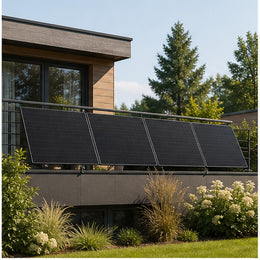 Solarway 2000W/800W Balkonkraftwerk Komplettset mit 4 Modulen - Balkonkraftwerk auf Balkon oder Terrasse