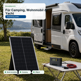 Topsolar 200W Solar-Kit für Camping, Wohnmobil & Yacht - Anwendung